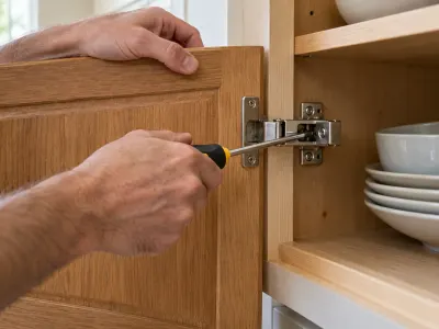 Tighten cabinet & door hardware