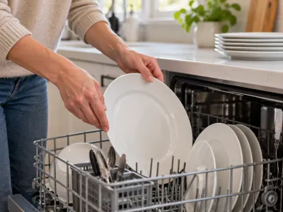 Unloading Dishwasher and Putting Dishes Away