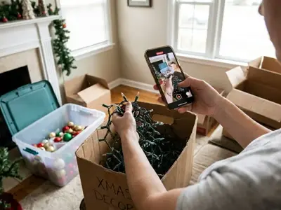 Holiday Decoration Setup