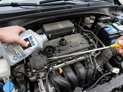 Check & add engine oil