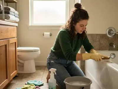 Cleanup bathroom